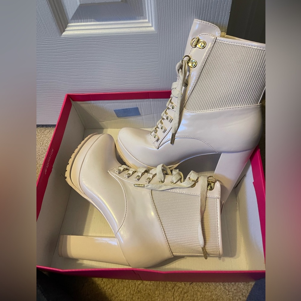 White booties